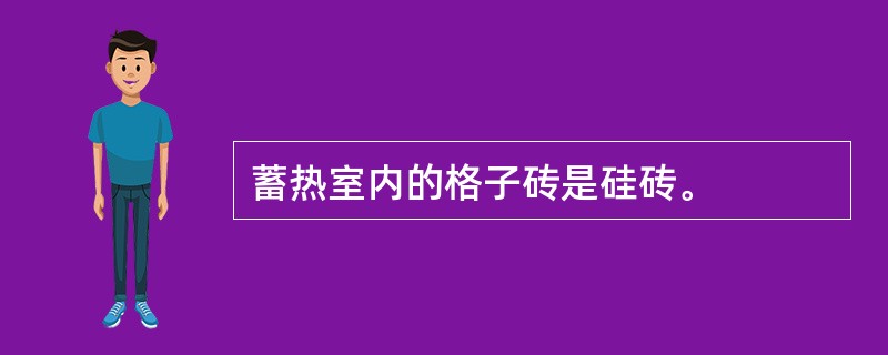 蓄热室内的格子砖是硅砖。