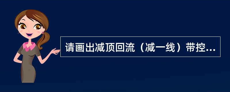 请画出减顶回流（减一线）带控制点流程。