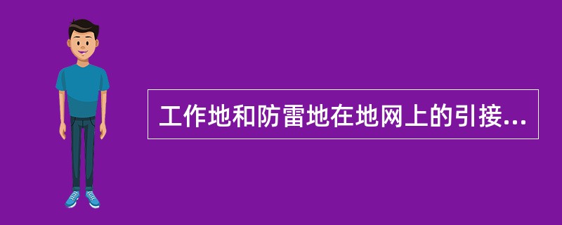 工作地和防雷地在地网上的引接点相互距离不应小于（）米