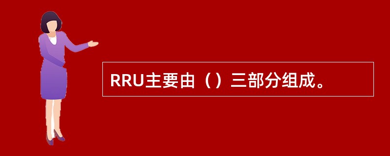 RRU主要由（）三部分组成。