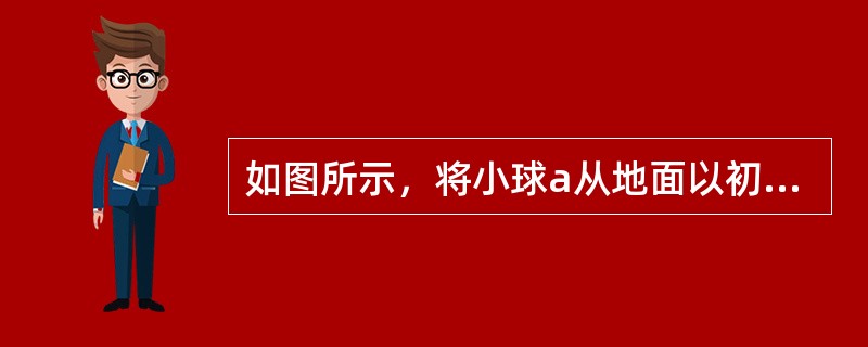 如图所示，将小球a从地面以初速度υ0竖直上抛的同时，将另一相同质