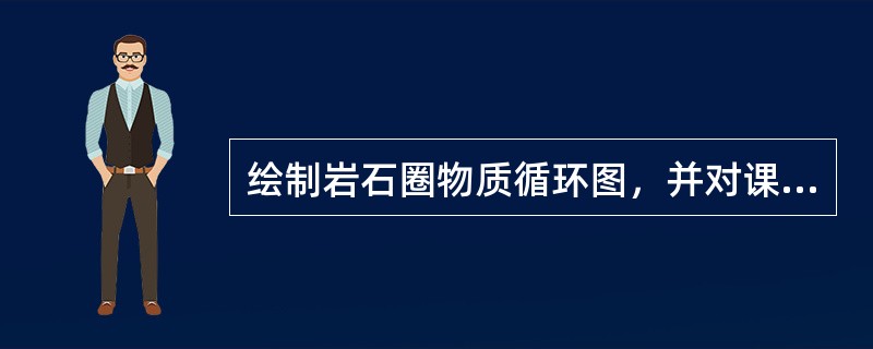 绘制岩石圈物质循环图，并对课标要求“运用示意图说明地壳内部物质循环过程”进行解读