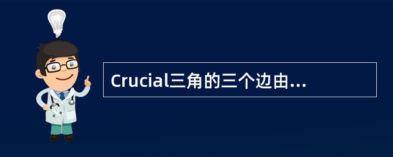 Crucial三角的三个边由哪三个部分构成：（）