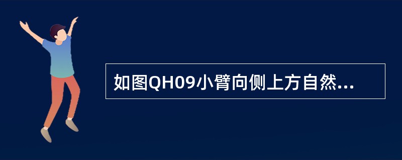 如图QH09小臂向侧上方自然伸出，五指并拢手心朝外，朝负载应运行的方向，重复做缓