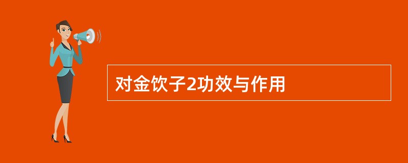 对金饮子2功效与作用