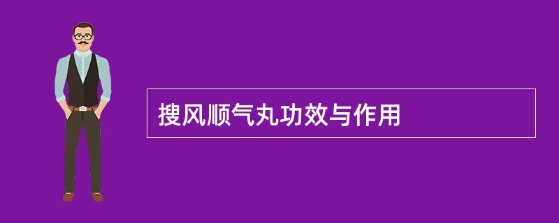 搜风顺气丸功效与作用