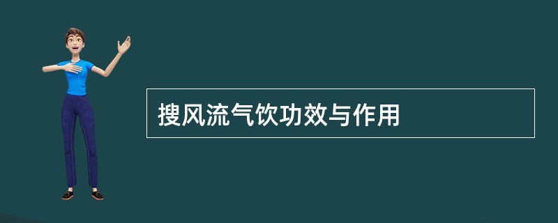 搜风流气饮功效与作用