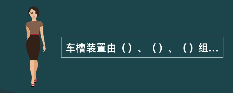 车槽装置由（）、（）、（）组成，设在摩擦轮的下方。