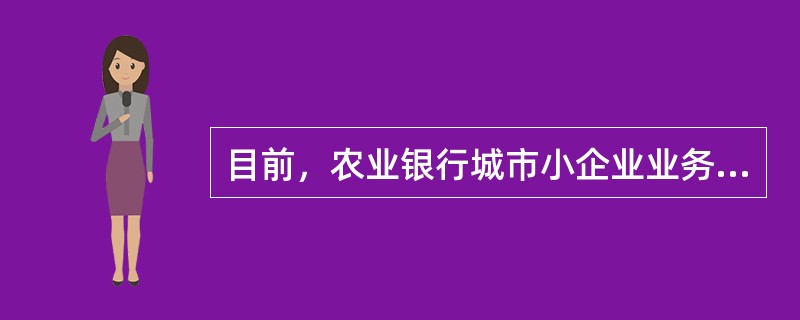 目前，农业银行城市小企业业务和县域小企业业务均由公司业务条线负责管理。