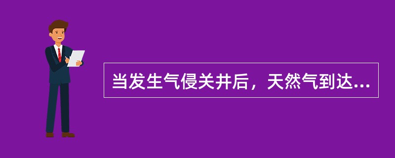 当发生气侵关井后，天然气到达井口时，作用于井底压力达到（）。