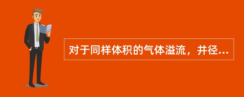 对于同样体积的气体溢流，井径越大、溢流高度越小，关井套压就（）。