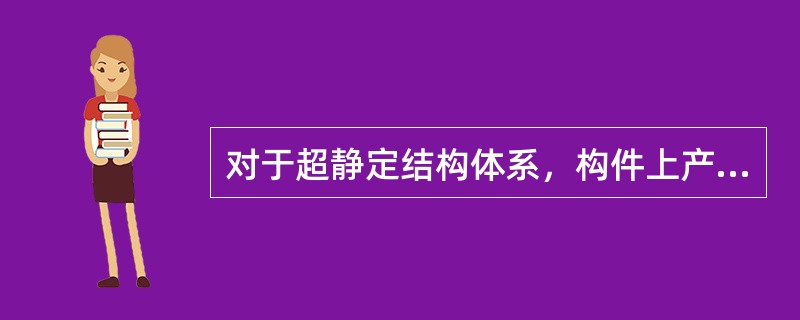 对于超静定结构体系，构件上产生的扭矩除了静力平衡条件以外，还必须由相邻构件的变形