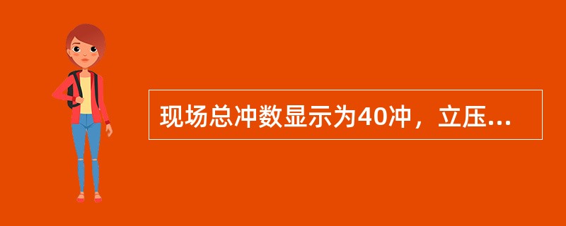 现场总冲数显示为40冲，立压是10MPa，套压是6MPa，泵速已达到压井排量，立