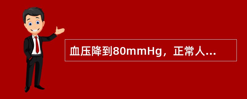 血压降到80mmHg，正常人体通过以下哪些途径使血压回升（）。