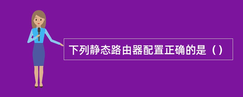 下列静态路由器配置正确的是（）