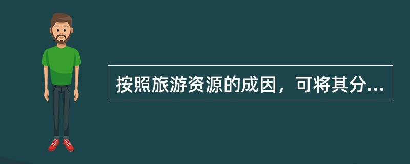 按照旅游资源的成因，可将其分为（）。