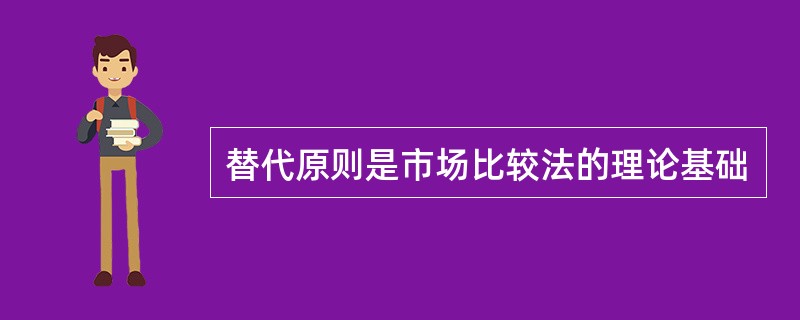 替代原则是市场比较法的理论基础