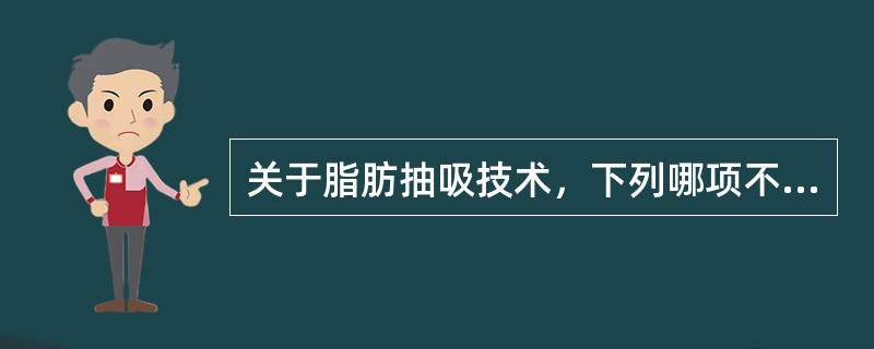 关于脂肪抽吸技术，下列哪项不是该技术的适应症（）.