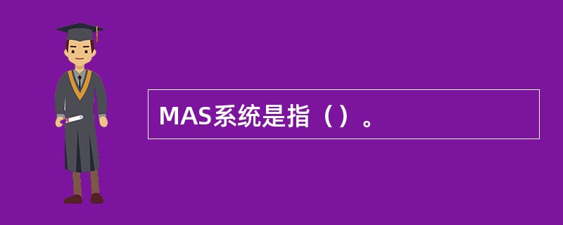 MAS系统是指（）。