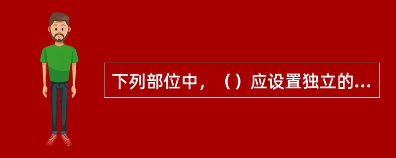 下列部位中，（）应设置独立的机械加压送风的防烟设施?