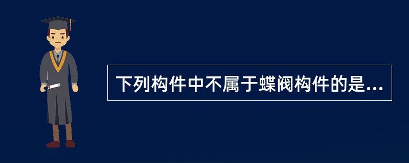 下列构件中不属于蝶阀构件的是（）。