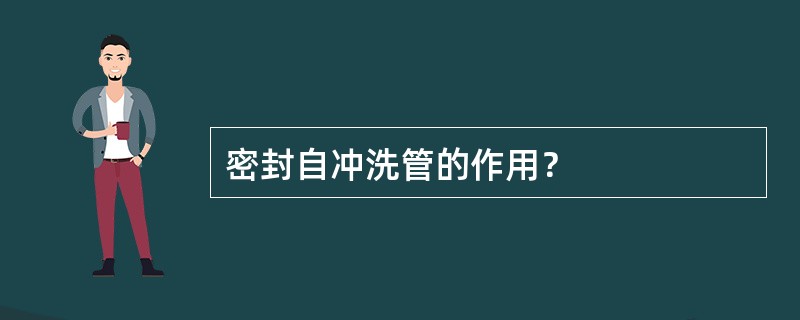 密封自冲洗管的作用？