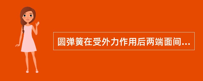 圆弹簧在受外力作用后两端面间的垂直距离叫做荷重高。