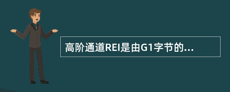 高阶通道REI是由G1字节的b1-b4指示。