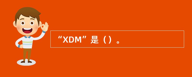 “XDM”是（）。