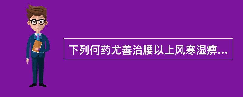 下列何药尤善治腰以上风寒湿痹（）