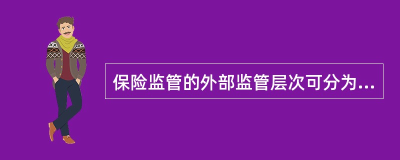 保险监管的外部监管层次可分为（）