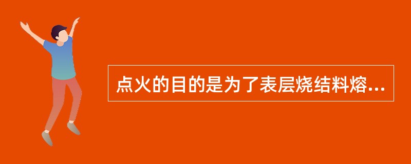 点火的目的是为了表层烧结料熔化结块。