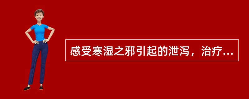 感受寒湿之邪引起的泄泻，治疗宜用（）