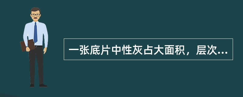 一张底片中性灰占大面积，层次丰富明显，立体感强烈，这张底片属（）