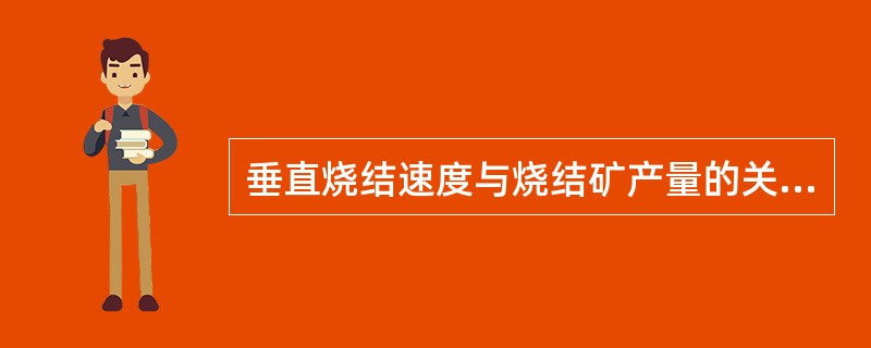 垂直烧结速度与烧结矿产量的关系是（）。