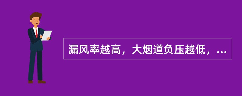 漏风率越高，大烟道负压越低，越（）。