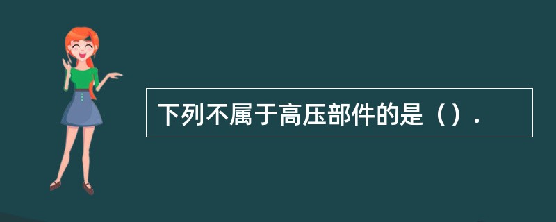 下列不属于高压部件的是（）.