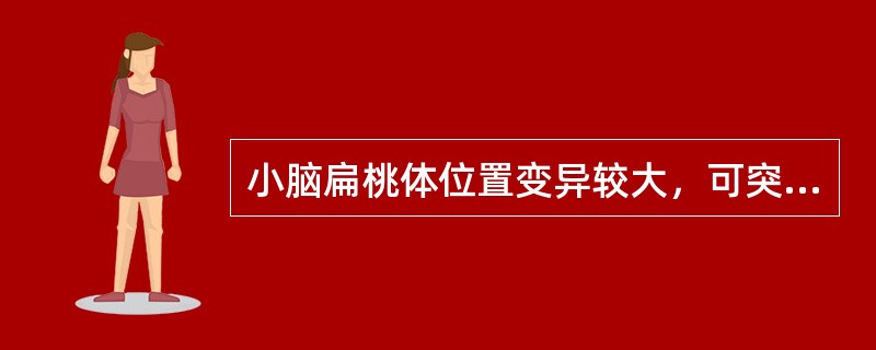 小脑扁桃体位置变异较大，可突人枕骨大孔，但不超过以下（）.