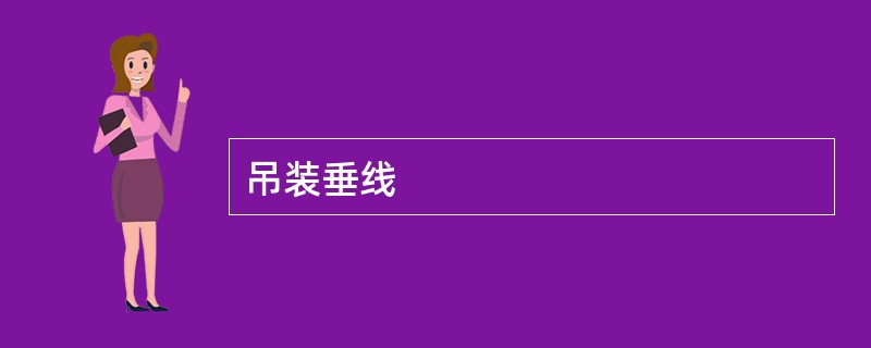 吊装垂线