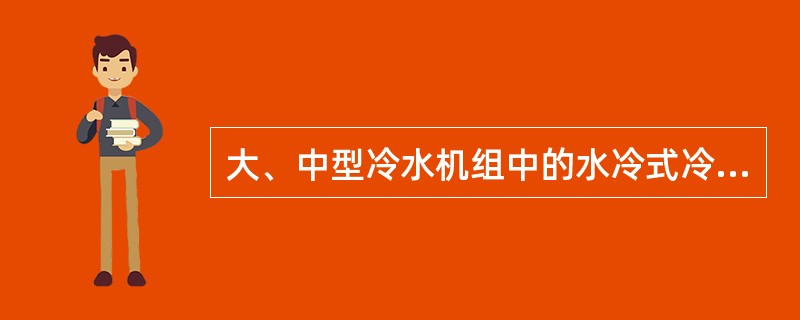 大、中型冷水机组中的水冷式冷凝器多采用（）换热器。