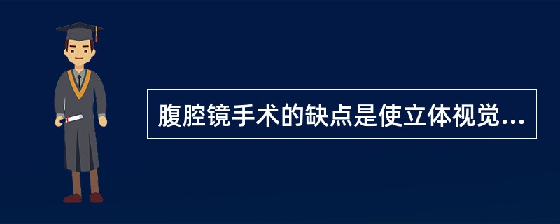 腹腔镜手术的缺点是使立体视觉变成了平面视觉。