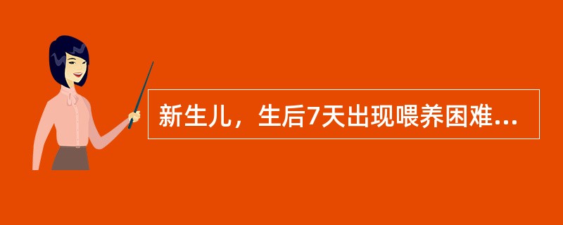 新生儿，生后7天出现喂养困难，继而出现阵发性全身肌肉强直性痉挛，苦笑面容，最可能