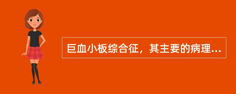 巨血小板综合征，其主要的病理基础为（）.