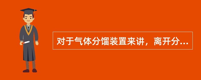 对于气体分馏装置来讲，离开分馏塔热量主要有（）。