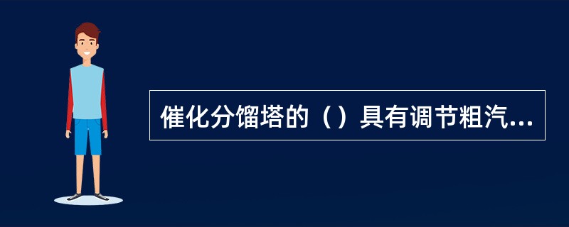 催化分馏塔的（）具有调节粗汽油干点的任务。