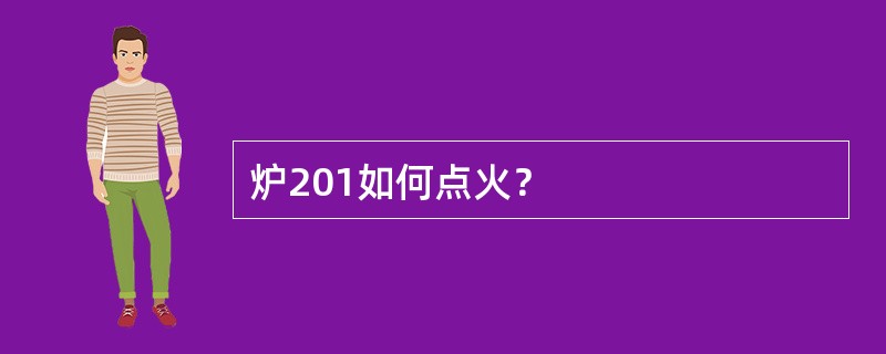 炉201如何点火？