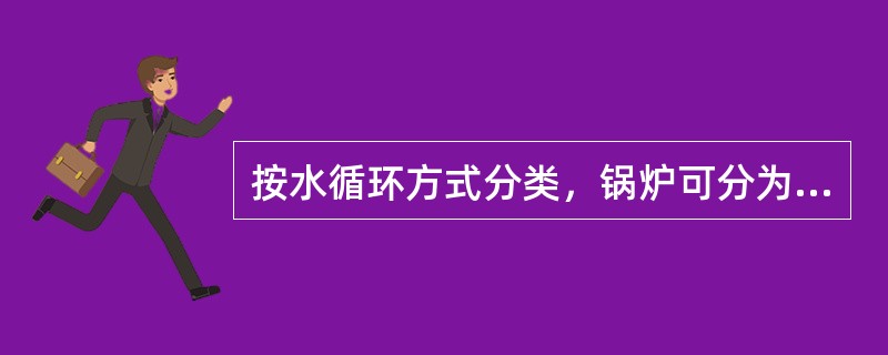 按水循环方式分类，锅炉可分为（）等。