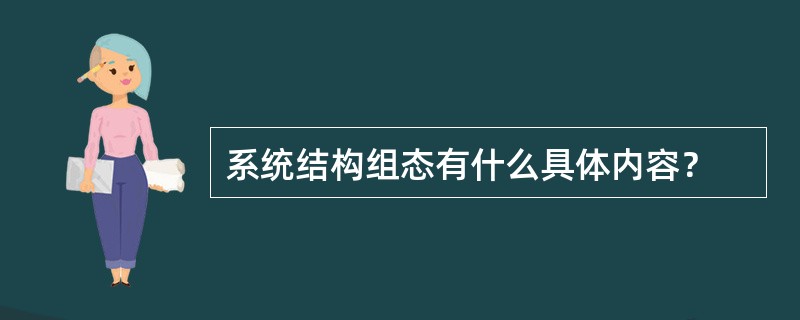 系统结构组态有什么具体内容？