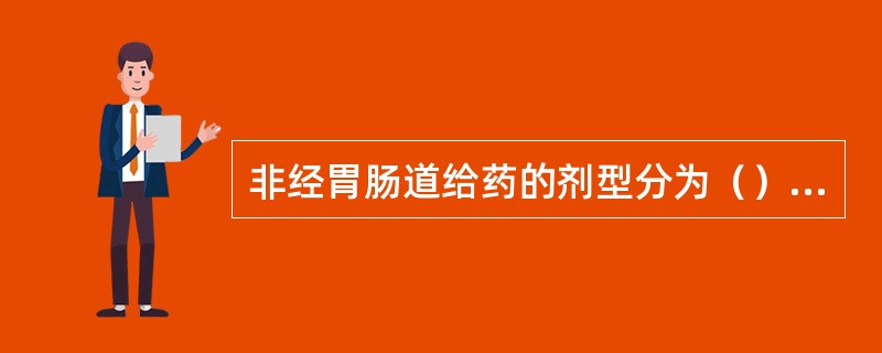 非经胃肠道给药的剂型分为（）、呼吸道给药、皮肤给药、粘膜给药、腔道给药。