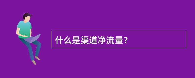 什么是渠道净流量？